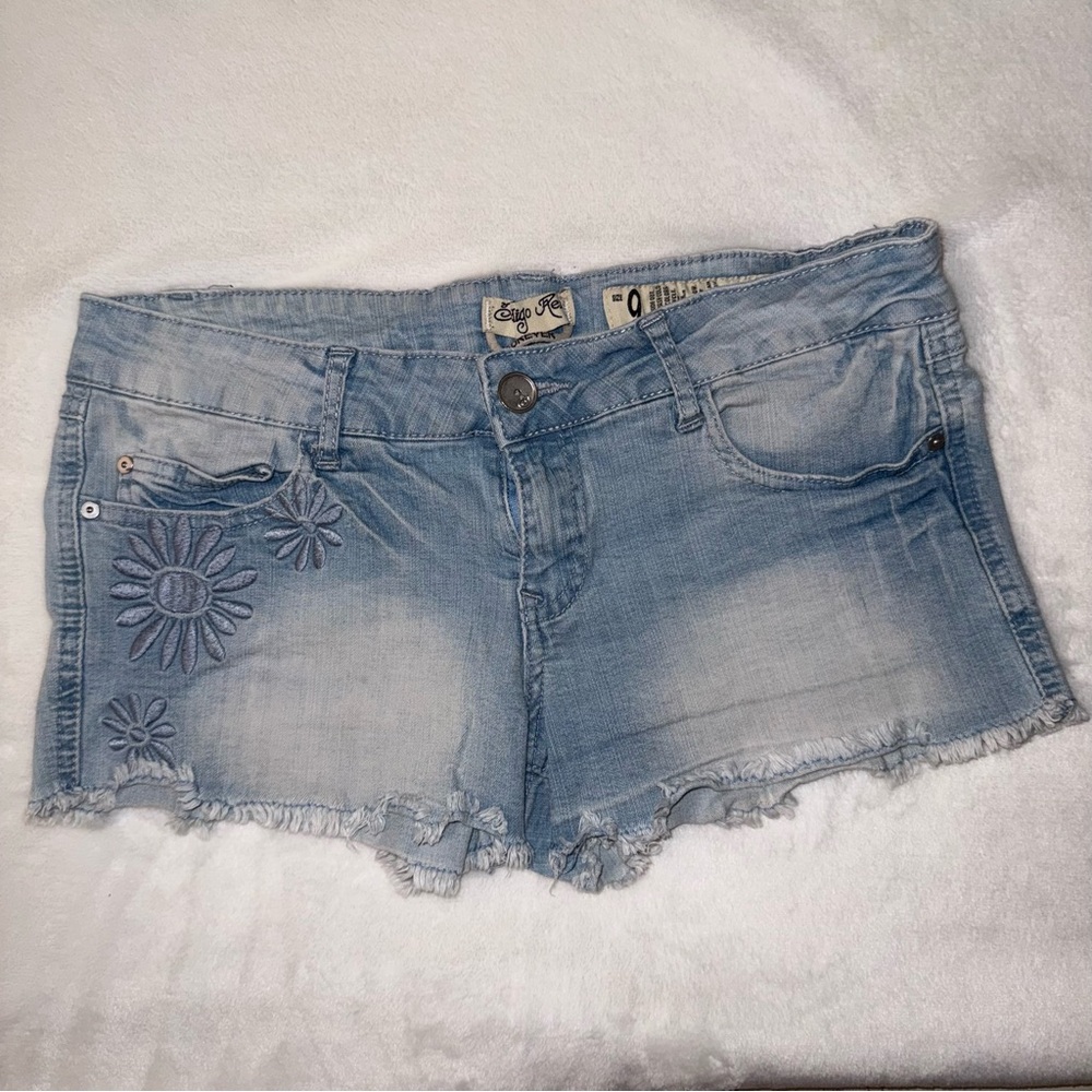 Indigo Rein Light Wash Denim Shorts